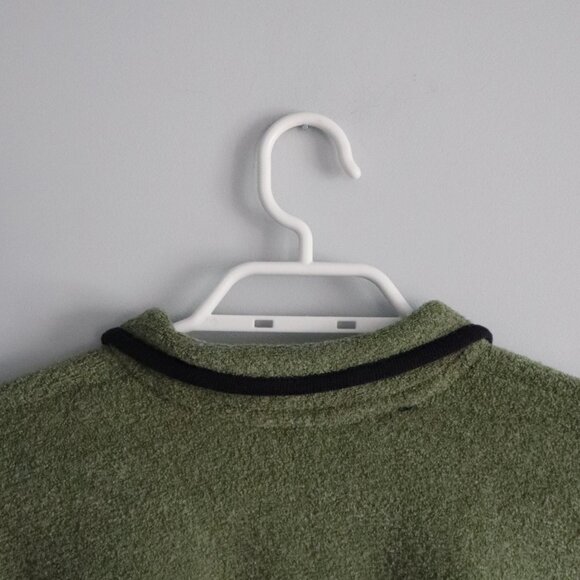 WAC Mens Green Sz M Fleece 1/4 Zip Pullover Comfy Outdoor Winter Sweater - Picture 7 of 11